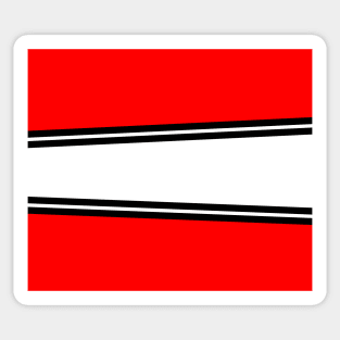 Abstract - red, black and white. Sticker